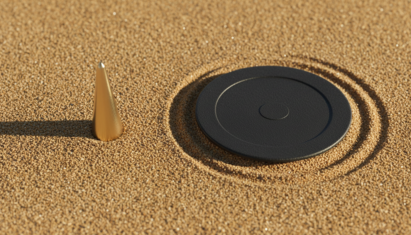 Leg tip comparison for beach chairs: pointed vs wide disc