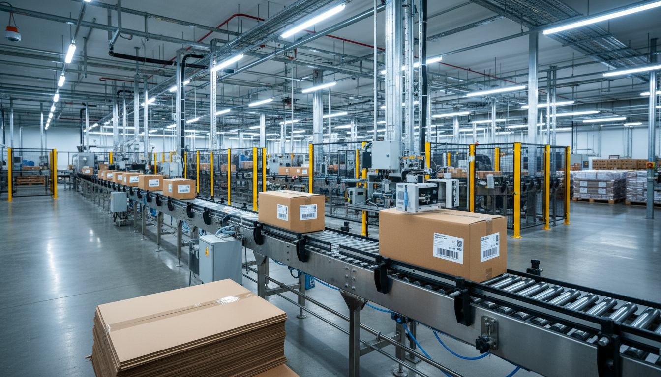 Food packaging traceability labeling line