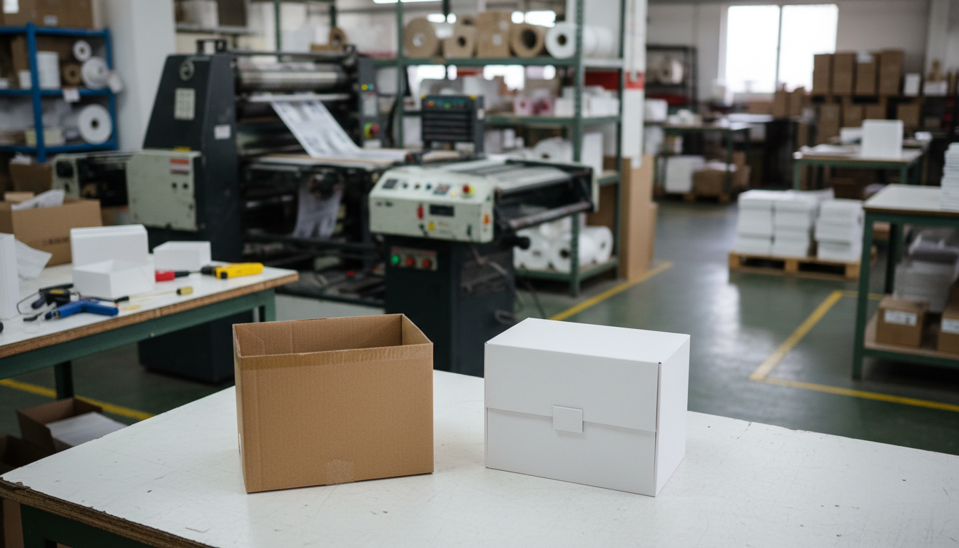 Comparison of folding carton vs custom rigid box packaging structure