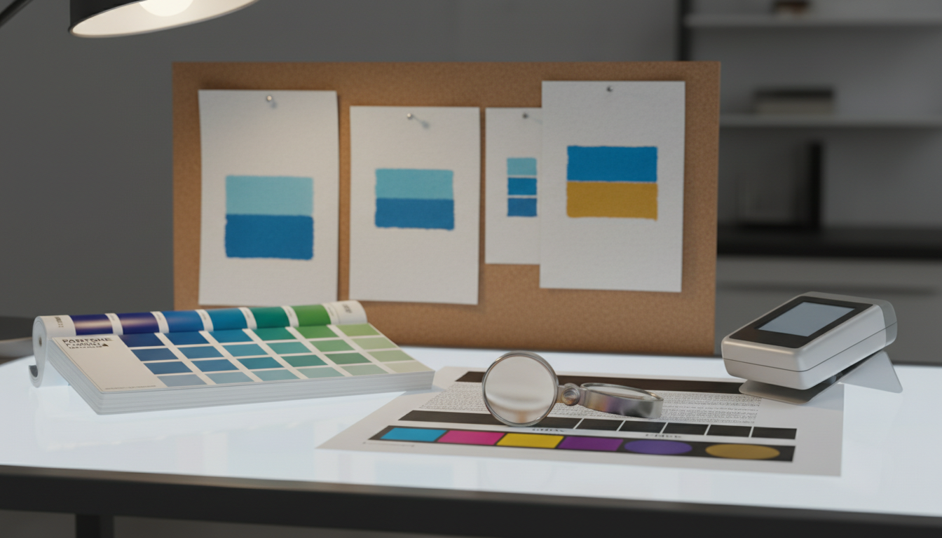 Conceptual arrangement of color management tools for flexographic printing quality control