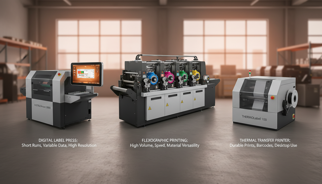 Comparison of digital, flexographic, and thermal transfer label printing technologies