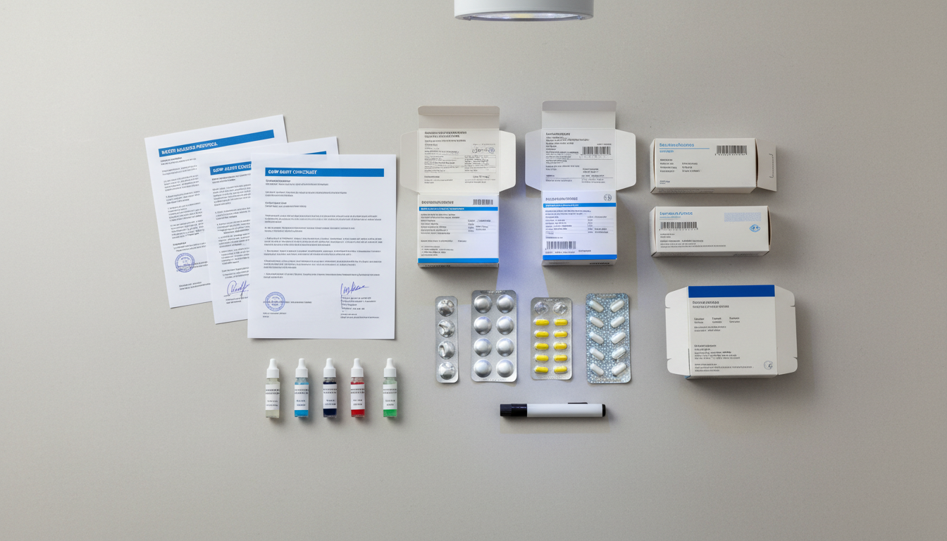 Pharmaceutical packaging compliance documentation