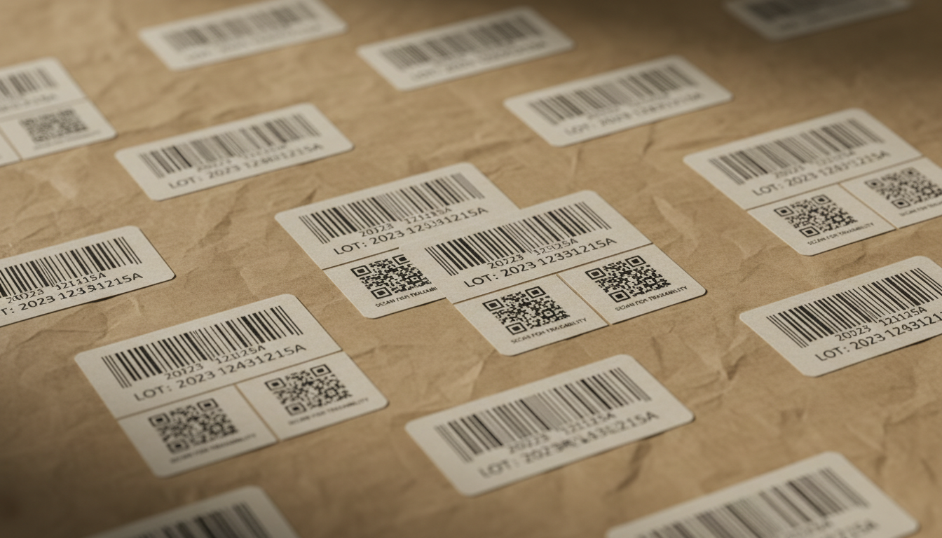 FDA compliant food packaging traceability labels