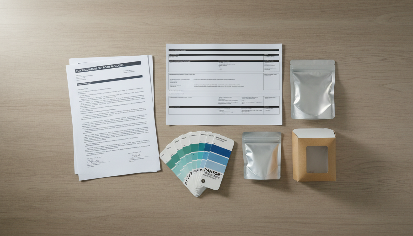 FDA compliance documentation and packaging samples