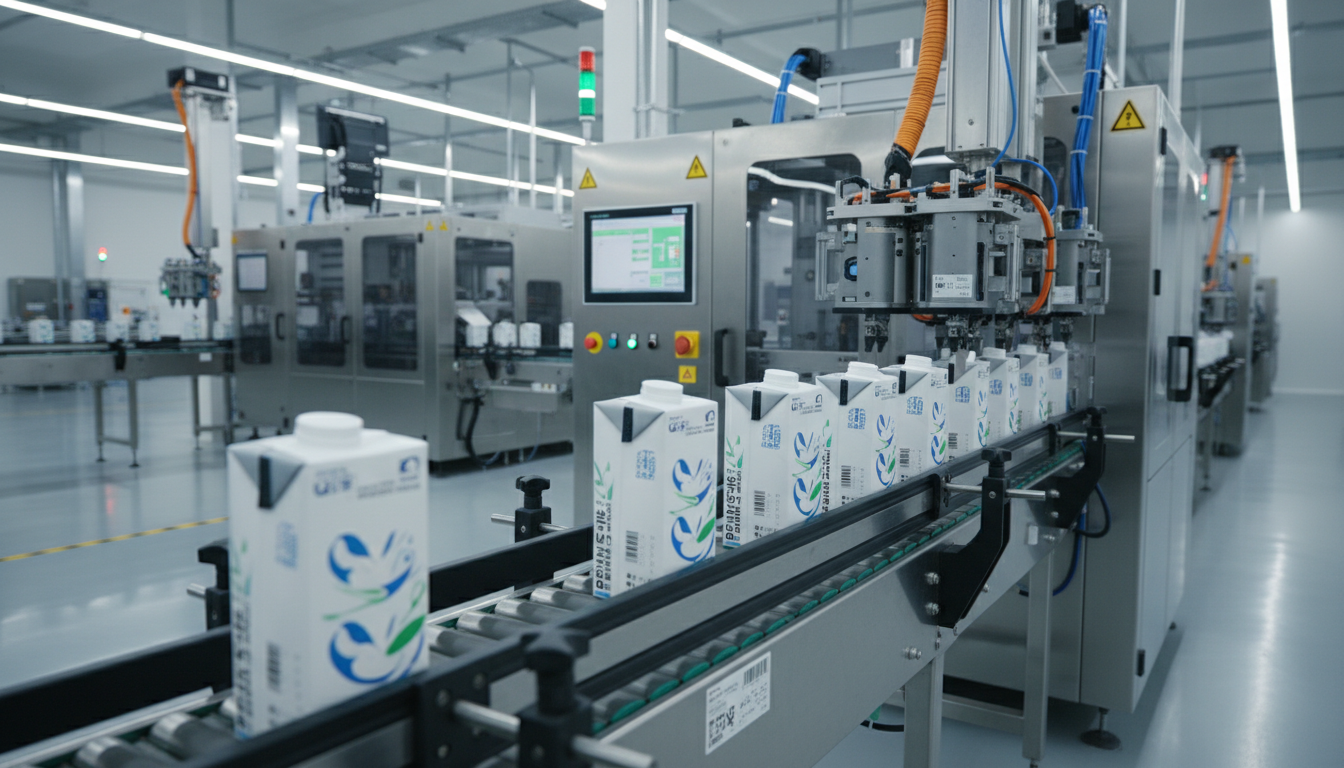 Beverage packaging production line